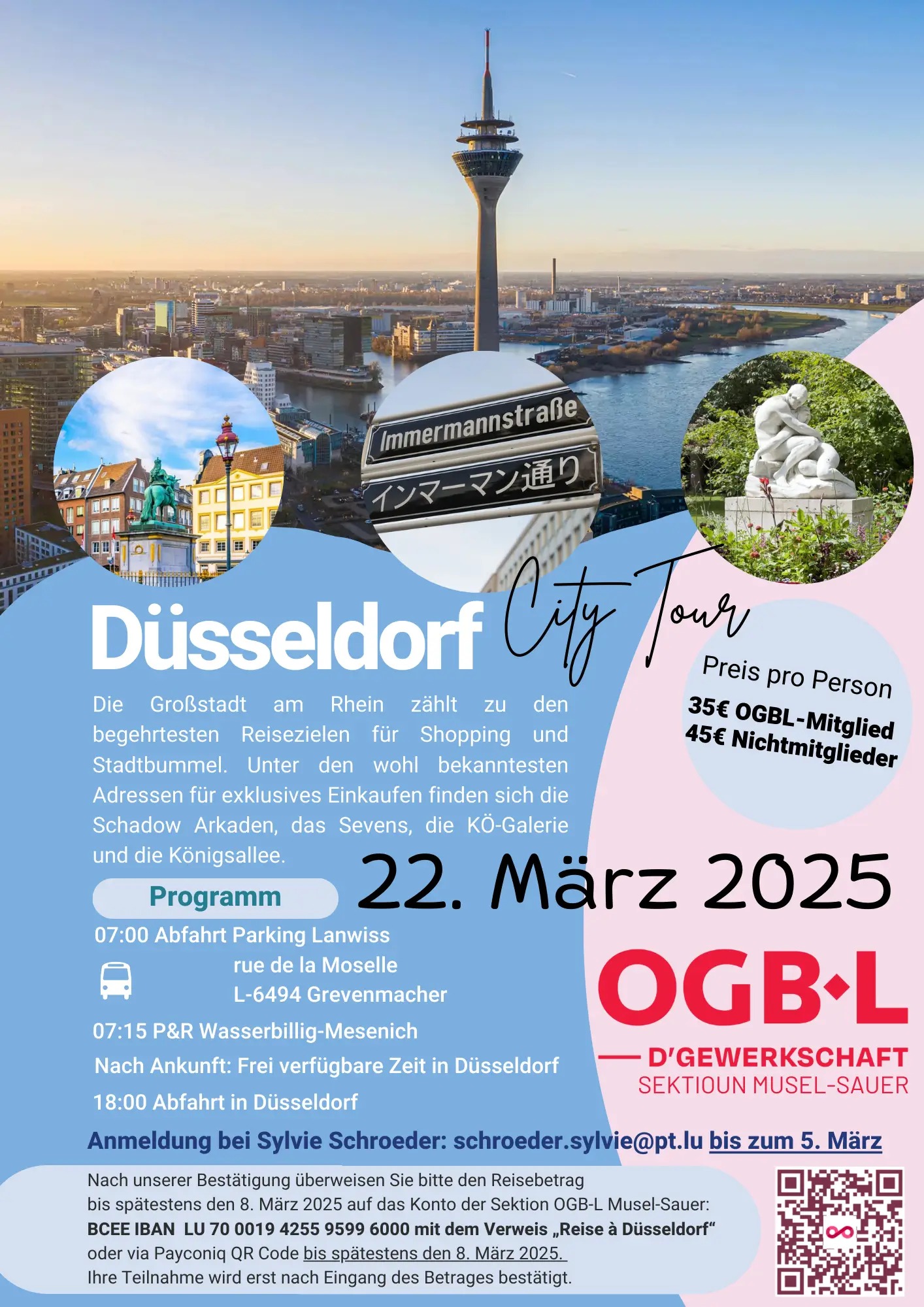 Flyer Düsseldorf City Tour deutsch